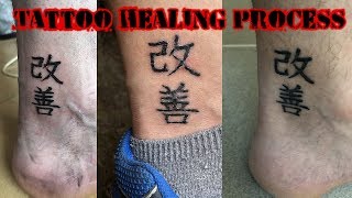 Tattoo healing process time lapse [upl. by Bunow]