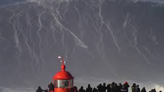 Biggest Wave Ever Surfed  Nazare  World Record [upl. by Alecia]