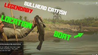 Legendary BULLHEAD CATFISH amp BOAT LOCATION Red Dead Redemption 2 [upl. by Audrit890]