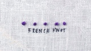 How to do a French Knot [upl. by Barri]