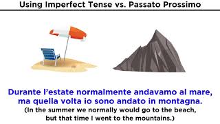 Italian Grammar Limperfetto vs Passato Prossimo [upl. by Moyers]