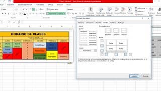 Como Hacer Horario de Clases en Excel [upl. by Hale]