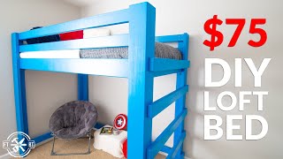 Build Your Kids Dream Bed from 2x4s  DIY Loft Bed [upl. by Nosle]