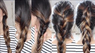 5 Trenzas Básicas y fáciles  Pelo perfecto para el Verano [upl. by Cati]