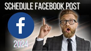 How To Schedule Posts On A Facebook Business Profile  2024 [upl. by Lletram]