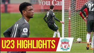 U23 Highlights Liverpool 36 Manchester United  The Academy [upl. by Vallo]