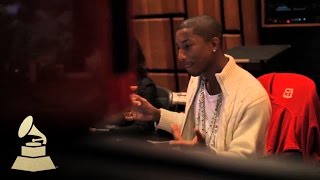 Pharrell Williams Interview Recording GIRL at Conway Recording Studio  GRAMMYs [upl. by Dnama]