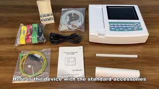 CONTEC ECG1200G Operation Video  Start a new measurement [upl. by Ycal36]