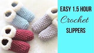 15 Hour Crochet Slippers for BeginnersSo squishy [upl. by Suirauqed]