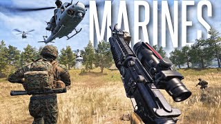 AMPHIBIOUS MARINE UPDATE  Squad 100 Player Warfare Gameplay [upl. by Lobiv548]