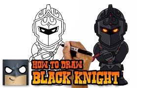 How to Draw Fortnite  Black Knight [upl. by Aneehsor]