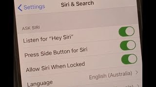 iPhone 11 Pro How to Enable  Disable quotHey Siriquot To Speak to Siri [upl. by Niad]