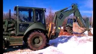 USMC Heavy Equipment Operators Course Backhoe Training MOS 1345 [upl. by Ahsiken]