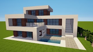 MINECRAFT MODERNES HAUS bauen TUTORIAL HAUS 143 [upl. by Lohman]