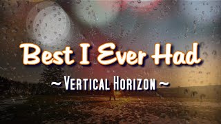 Best I Ever Had  KARAOKE VERSION  Vertical Horizon [upl. by Frederigo]