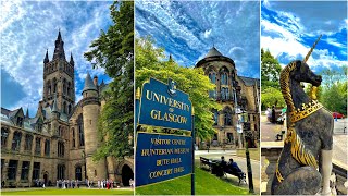 University of Glasgow CAMPUS TOUR  Were studying at HOGWARTS  Full Campus Tour 2021 [upl. by Yddor]