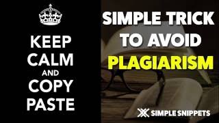 Simple Trick to Check and Avoid Plagiarism during Assignment Submissions [upl. by Anelam]