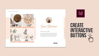 Create interactive buttons in Adobe InDesign [upl. by Imelida902]