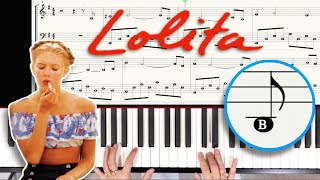 Lolita  Ennio MORRICONE  Piano tutorial with sheet music amp note names [upl. by Yemar825]