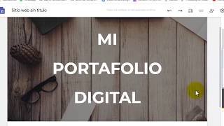 Crear portafolio digital con google drive y google sites [upl. by Monson158]