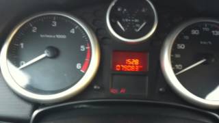 Peugeot 207 14 HDi cold start 14°C [upl. by Arreit]