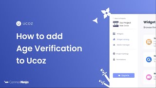 How to add Age Verification to Ucoz [upl. by Felizio654]