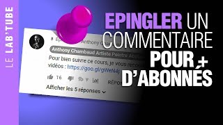 💡 Comment ÉPINGLER un COMMENTAIRE  TUTO 2019 Astuce pour avoir plus dabonnés [upl. by Brendin]