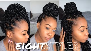 How To Style Passion Twist  8 Easy Styles  Kinzey Rae [upl. by Naasar]