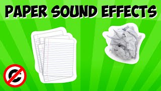 Paper Sound Effects Copyright Free [upl. by Mcnair]