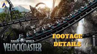 Jurassic World VelociCoaster Preview Footage Details at Universal Orlando [upl. by Airlia]