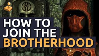 Skyrim Walkthrough  How to Join the Dark Brotherhood [upl. by Ashleigh131]