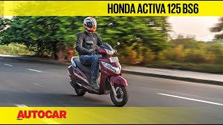 Honda Activa 125 BS6 Review  First Ride  Autocar India [upl. by Letnohc563]