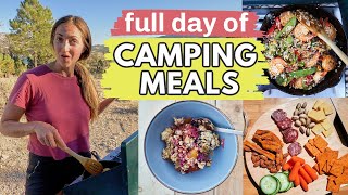 Full day of EASY CAMPING FOOD IDEAS Delicious camping meals and recipes [upl. by Alyakcim]