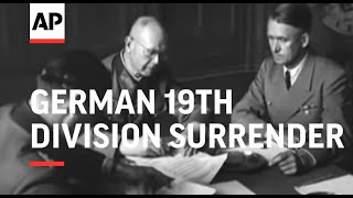 GERMAN 19TH DIVISION SURRENDER  LUNEBURG  GERMAN SURRENDER  GERMAN DELEGATES IN SCOTLAND  NO SOU [upl. by Ultun]