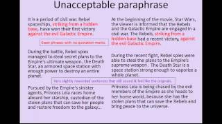 Summarizing Paraphrasing and Quoting A Guide to Doing it Right [upl. by Holli]