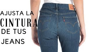 ESTRECHAR LA CINTURA DE TUS PANTALONES 2 METODOS FACILES  MUY FÁCIL DIY [upl. by Seiter539]