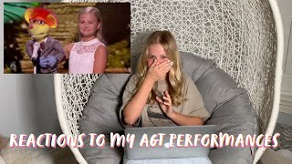 The Spin with Darci Lynne 10  Reacting to my AGT Performances 1 [upl. by Atikram]