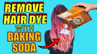 4 Easy Ways to REMOVE HAIR DYE With BAKING SODA [upl. by Trixi]