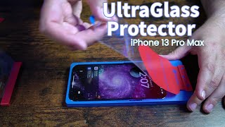 UltraGlass iPhone 13 Pro Max Screen Protector Easy Install [upl. by Rehprotsirhc]