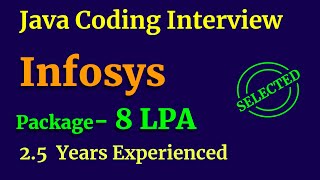 Infosys Java Coding Interview Questions [upl. by Nnave537]