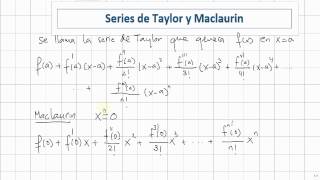 Series de Taylor y Maclaurin [upl. by Toddie]