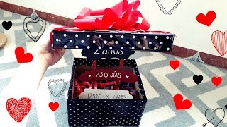 ♡ DIY ♡ CAJA PARA MI NOVIO ♡ Con letrero ♡ Erandy Paz [upl. by Eenhat953]