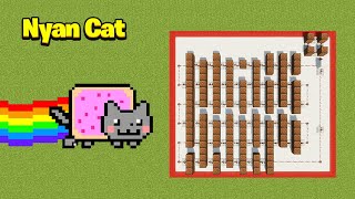 Nyan Cat Theme Minecraft Note Block Tutorial [upl. by Neehcas]