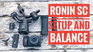 Dji Ronin SC Setup and How to Balance [upl. by At]