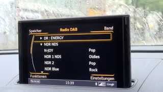 2014 Audi A3 MMI Navigation mit MMI touch  Funktionen im Überblick [upl. by Ylrebmyk]