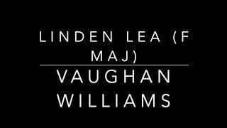 Linden Lea  Vaughan Williams piano accompaniment [upl. by Rosenblast]