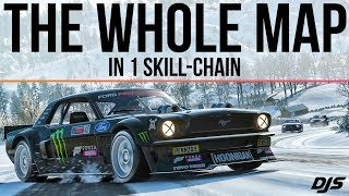 Forza Horizon 4  DRIFTING AROUND THE ENTIRE MAP  1400hp Hoonicorn [upl. by Enilav]