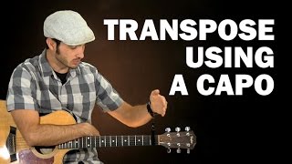 How to transpose using a capo  Beginner guitar lesson [upl. by Byrle397]