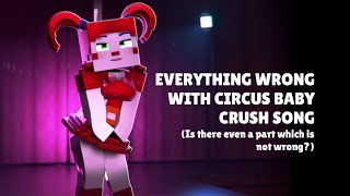 Everything wrong with Circus Baby Crush Song by Animation Lobby [upl. by Hardy]