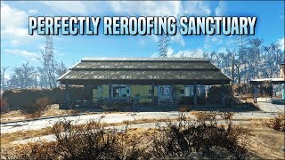 Perfectly Reroofing Sanctuary 🏠 Fallout 4 No Mods Shop Class [upl. by Britteny247]